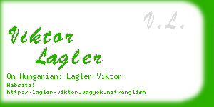 viktor lagler business card